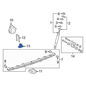 Toyota OE - Rear Leaf Spring Bumper