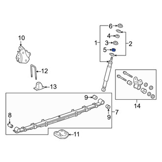 Toyota OE - Lower Suspension Shock Absorber Mount Insulator
