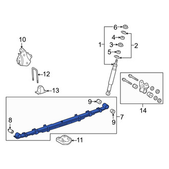 Toyota OE - Rear Left Leaf Spring Assembly