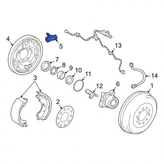 For Toyota Genuine Drum Brake Wheel Cylinder Rear 4755004030 