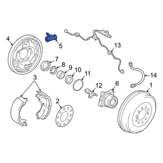 Toyota OE - Rear Drum Brake Wheel Cylinder