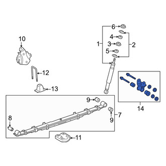 Toyota OE - Rear Leaf Spring Shackle