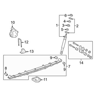 Toyota OE - Rear Suspension - Suspension Components (4WD)