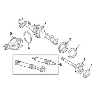 Toyota OE - Rear Suspension - Axle & Differential (4WD)