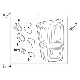 Toyota OE - Rear Lamps - Tail Lamps