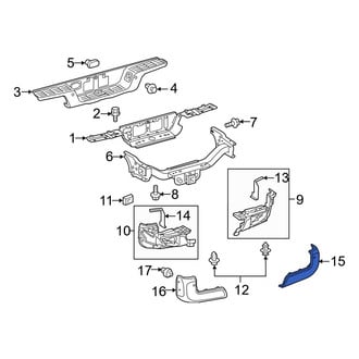 Toyota OE - Rear Right Bumper Cover