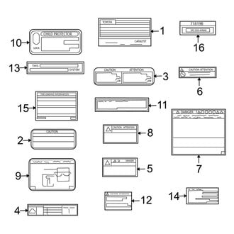 Toyota OE - Information Labels - Labels