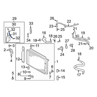 Toyota OE - Engine Coolant Reservoir Hose
