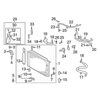 Toyota OE - Cooling - Radiator & Components