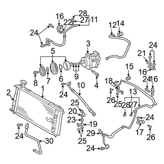Toyota OE - Air Conditioner & Heater - Condenser, Compressor & Lines