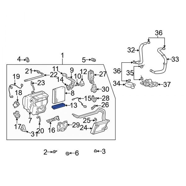 A/C Evaporator Core Case