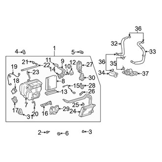 Toyota OE - Air Conditioner & Heater - Evaporator & Heater Components