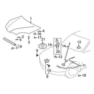 Toyota OE - Hood Latch Bolt