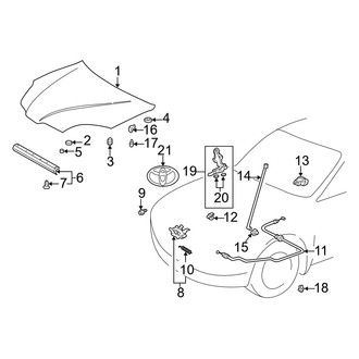Toyota OE - Hood & Components