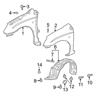 Toyota OE - Fender & Components