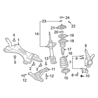 Toyota OE - Front Suspension Stabilizer Bar Link Nut