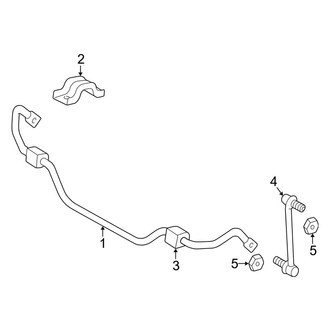Toyota OE - Front Suspension - Stabilizer Bar & Components