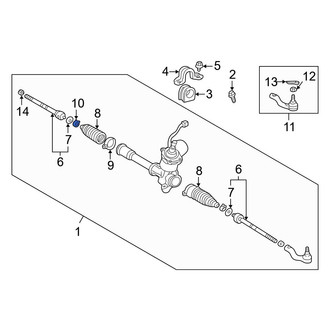 Toyota OE - Outer Rack and Pinion Bellows Clamp