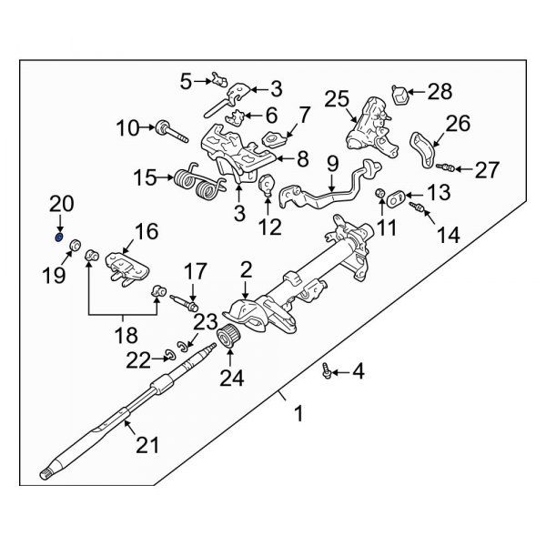 Steering Column Nut