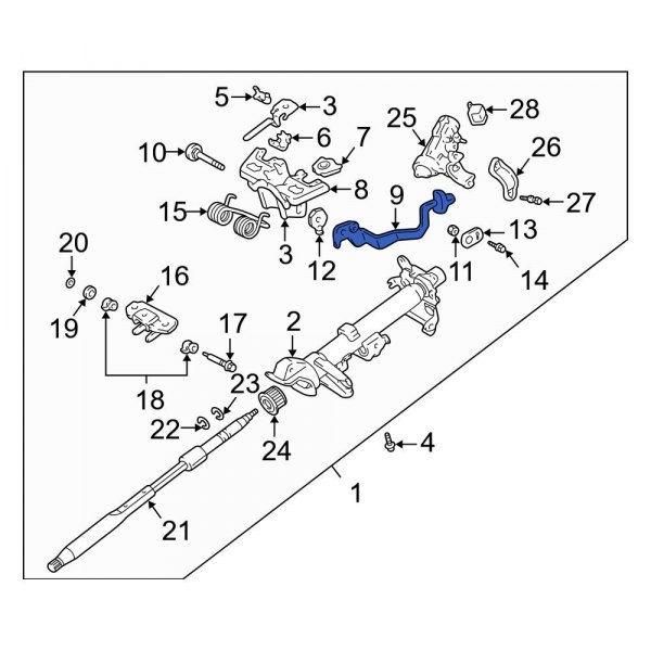 Steering Column Tilt Adjuster