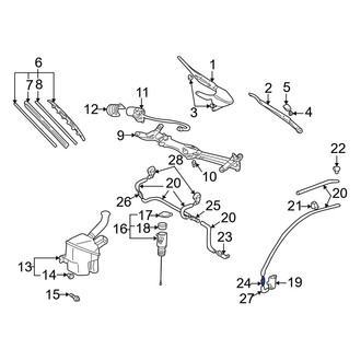 Toyota OE - Liftgate Washer Hose Adapter