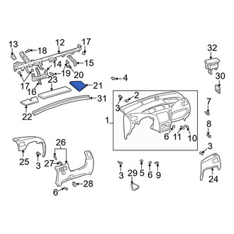 Toyota OE - Right Outer Instrument Panel Pad