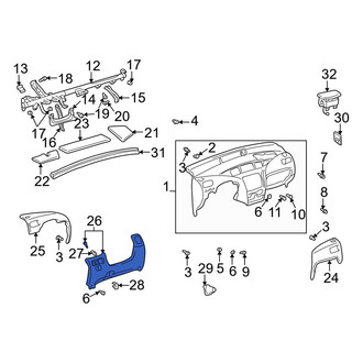 Toyota OE - Lower Instrument Panel Pad
