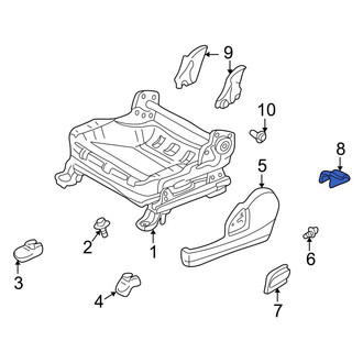 Toyota OE - Rear Seat Track Cover
