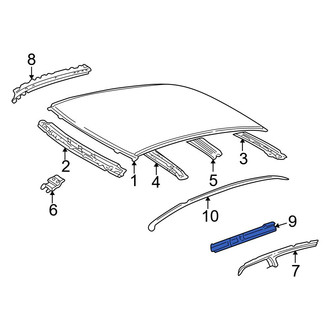 Toyota OE - Right Center Roof Side Rail