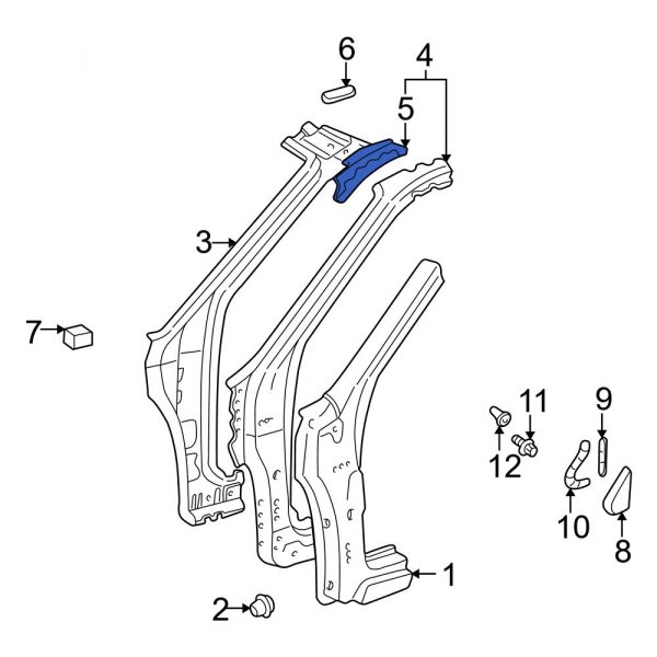 Body A-Pillar Reinforcement Bracket