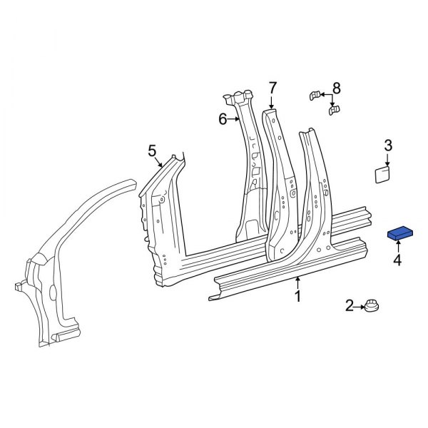 Body B-Pillar Insulator