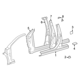 Toyota OE - Pillars, Rocker & Floor - Center Pillar & Rocker