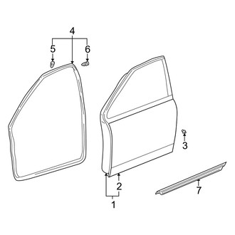 Toyota OE - Front Door - Door & Components