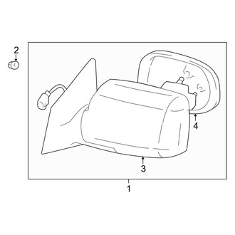 Toyota OE - Front Door - Outside Mirrors