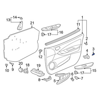 Toyota OE - Lower Door Interior Trim Panel Retainer