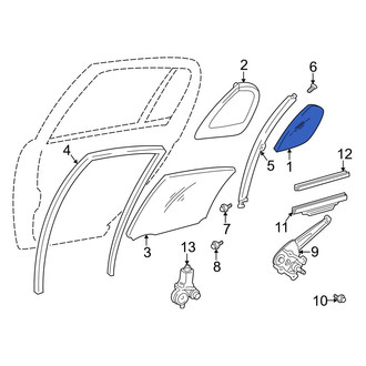 Toyota OE - Front Right Door Glass