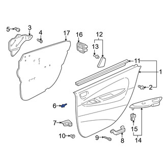 Toyota OE - Lower Door Interior Trim Panel Retainer