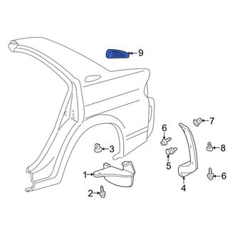 Toyota OE - Rear Left Quarter Panel Air Vent Grille