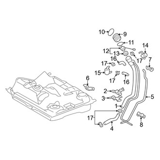 Toyota OE - Fuel System Components (Filler Pipe & Components)