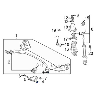 Toyota OE - Suspension Integral Link Nut