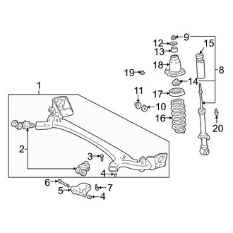 Toyota OE - Rear Suspension - Suspension Components
