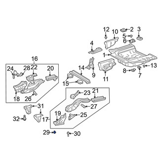 Toyota OE - Front Floor Plug
