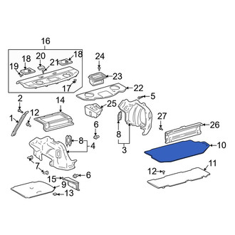 Toyota OE - Rear Trunk Mat