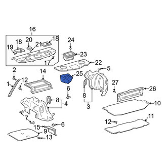 Toyota OE - Rear Trunk Floor Storage Box