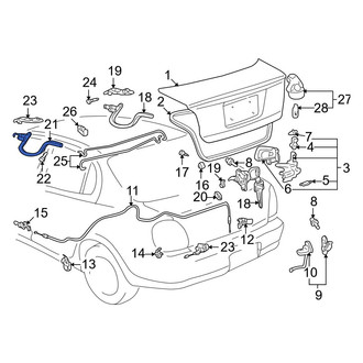 Toyota OE - Rear Deck Lid Hinge