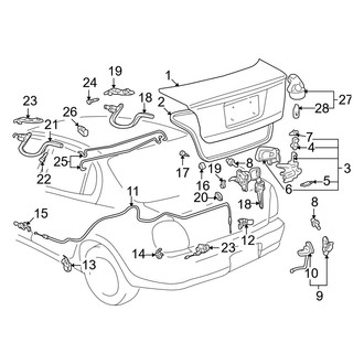 Toyota OE - Trunk Lid - Lid & Components