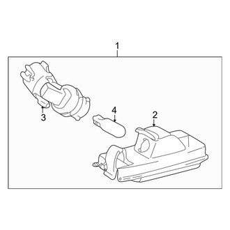 Toyota OE - Rear Lamps - License Lamps