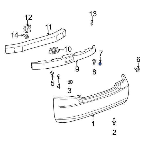 Bumper Cover Washer