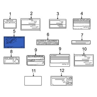 Toyota OE - Emission Label