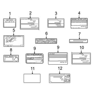 Toyota OE - Information Labels - Labels